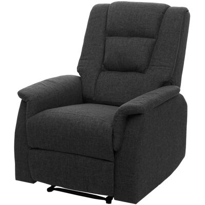 DÉCOSHOP26 Illón Relax Reclinable 102 X 79 X 96 Cm Con Reposapiés Respaldo Ajustable En Tela Gris 04001094 DÉCOSHOP26 Illón Relax Reclinable 102 X 79 X 96 Cm Con Reposapiés Respaldo Ajustable En Tela Gris 04001094