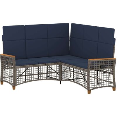 Conjunto De Sofá Reclinable De Jardín 5-número De Plazas Vidaxl Conjunto De Sofá Reclinable De Jardín 5-número De Plazas Vidaxl