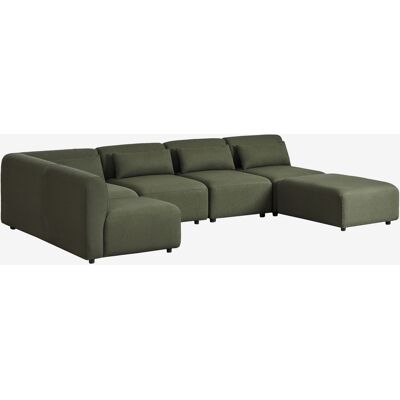 Sofá Modular Esquinero De 5 Piezas Con Puff Fogler Sklum Sofá Modular Esquinero De 5 Piezas Con Puff Fogler Sklum