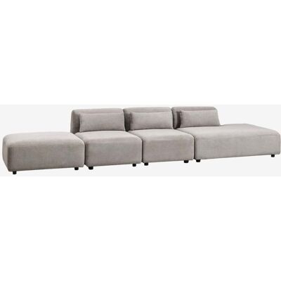 Sklum - Sofá Modular De 3 Piezas Con Diván Derecho Y Puff Fogler Sklum - Sofá Modular De 3 Piezas Con Diván Derecho Y Puff Fogler