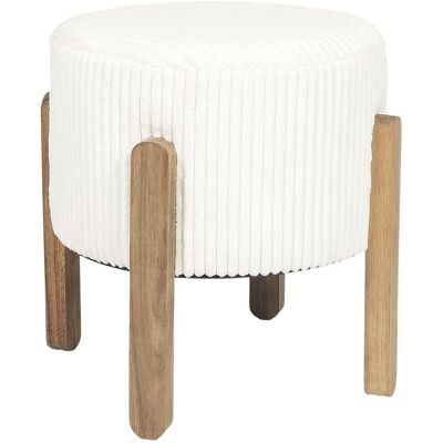 OEM Puf Moderno Tapizado En Color Crema OEM Puf Moderno Tapizado En Color Crema