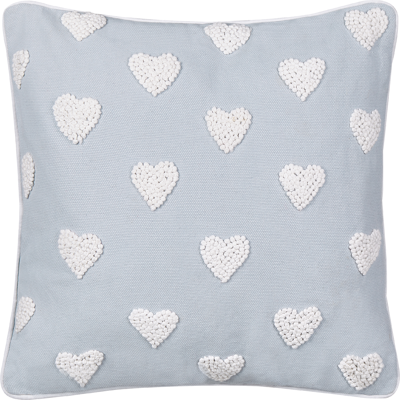Cojín de Corazones de Algodón Beliani - 45x45cm Almohada Cojín de Corazones de Algodón Beliani - 45x45cm Almohada