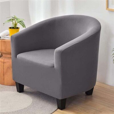 OEM Funda Elástica Para Silla, Elegante Funda Antideslizante De Color Liso, Funda Para Sillón Tipo Bañera O Sofá Sin Cojín (gris) - Crezuo OEM Funda Elástica Para Silla, Elegante Funda Antideslizante De Color Liso, Funda Para Sillón Tipo Bañera O Sofá Sin Cojín (gris) - Crezuo