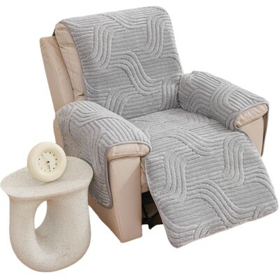 OEM Funda Gris, Suave Y Antideslizante Para Sillón Reclinable De Silla De Ruedas Eléctrica. OEM Funda Gris, Suave Y Antideslizante Para Sillón Reclinable De Silla De Ruedas Eléctrica.