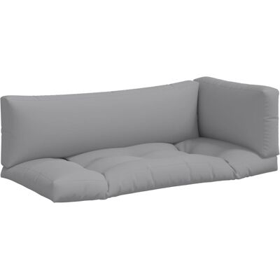 Cojín para Palets vidaXL - Tela Gris - Uso exterior/interior Cojín para Palets vidaXL - Tela Gris - Uso exterior/interior