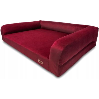 OEM Cama Para Perro Grande, Color Burdeos, Sofá Ortopédico, Labrador, Huggy Doggy Xxl OEM Cama Para Perro Grande, Color Burdeos, Sofá Ortopédico, Labrador, Huggy Doggy Xxl