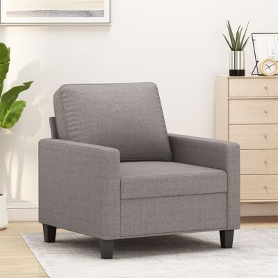 Sillón De Tela Gris Taupé 60 Cm Vidaxl Sillón De Tela Gris Taupé 60 Cm Vidaxl