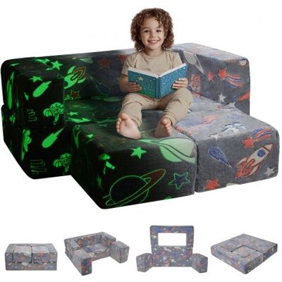OEM Sofá Modular Para Niños, 4 Piezas Que Brillan En La Oscuridad, Sofá Seccional Para Niños Con Funda Extraíble, Sillón Con Cojín De Espuma, Gris, 1000 X 1000 X 200 Mm OEM Sofá Modular Para Niños, 4 Piezas Que Brillan En La Oscuridad, Sofá Seccional Para Niños Con Funda Extraíble, Sillón Con Cojín De Espuma, Gris, 1000 X 1000 X 200 Mm