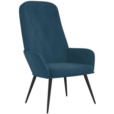 vidaXL Sillón Relax Azul Terciopelo - Sillón vidaXL Sillón Relax Azul Terciopelo - Sillón