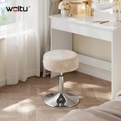 Woltu Taburete Giratorio Regulable En Altura, 44-56 Cm, Terciopelo Silla Giratoria 360°,caqui Woltu Taburete Giratorio Regulable En Altura, 44-56 Cm, Terciopelo Silla Giratoria 360°,caqui