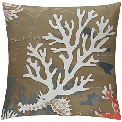 OEM Fundas De Cojín Decorativas Marrones De Estilo Costero Con Un Estampado Náutico De Corales Y Estrellas De Mar Fundas De Cojín Cuadradas De Lino Aptas Para Dormitorios, Salas De Estar, Sofás Y Uso Exte OEM Fundas De Cojín Decorativas Marrones De Estilo Costero Con Un Estampado Náutico De Corales Y Estrellas De Mar Fundas De Cojín Cuadradas De Lino Aptas Para Dormitorios, Salas De Estar, Sofás Y Uso Exte