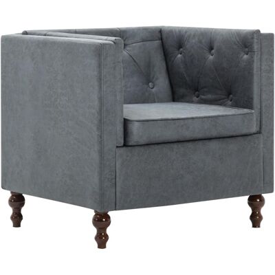 HelloShop26 - Lounge - Tela gris - Sillón HelloShop26 - Lounge - Tela gris - Sillón