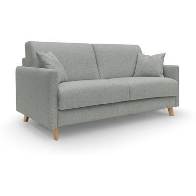 DIVANI.STORE Edgar Sofá Cama Convertible En Tela Felis Impermeable 180 Cm (mat. 140x197) Gris Claro DIVANI.STORE Edgar Sofá Cama Convertible En Tela Felis Impermeable 180 Cm (mat. 140x197) Gris Claro