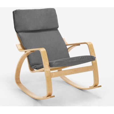 AHD AMAZING HOME DESIGN - Sillón mecedora en madera diseño escandinavo Aalborg AHD AMAZING HOME DESIGN - Sillón mecedora en madera diseño escandinavo Aalborg