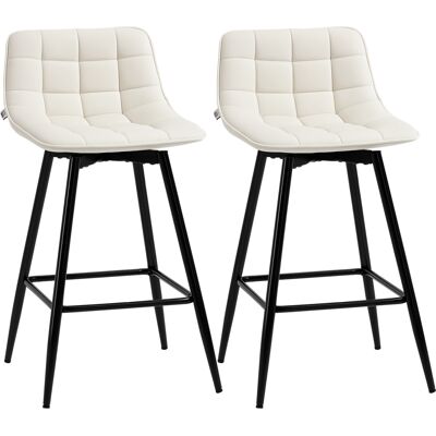 IROVAMI 2 Sillones Altos De Estilo Escandinavo Con Respaldo Y Reposapiés, Tapizados En Tela Tipo Terciopelo Y Con Respaldo Metálico, 45x47x84 Cm, Color Crema IROVAMI 2 Sillones Altos De Estilo Escandinavo Con Respaldo Y Reposapiés, Tapizados En Tela Tipo Terciopelo Y Con Respaldo Metálico, 45x47x84 Cm, Color Crema