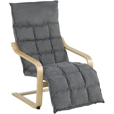 Homcom Sillón De Salón Con Reposapiés, Butaca De Salón Tapizada En Lino Con Balanceo Suave, Respaldo Alto, Asiento Amplio, Para Dormitorio, Gris Homcom Sillón De Salón Con Reposapiés, Butaca De Salón Tapizada En Lino Con Balanceo Suave, Respaldo Alto, Asiento Amplio, Para Dormitorio, Gris