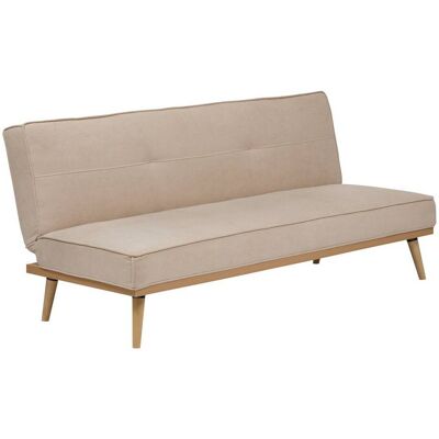 Sofá Dohan De 3 Plazas, Color Beige - Atmosphera Créateur D'Intérieur Sofá Dohan De 3 Plazas, Color Beige - Atmosphera Créateur D'Intérieur