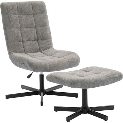 JHY DESIGN Sillón Reclinable De Terciopelo De 4 Posiciones Con Reposapiés Independiente, 66 X 80 X 93-104 Cm, Gris. JHY DESIGN Sillón Reclinable De Terciopelo De 4 Posiciones Con Reposapiés Independiente, 66 X 80 X 93-104 Cm, Gris.