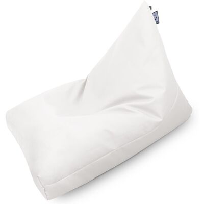 Happers - Puff Pirámide Polipiel Indoor Blanco Xl Happers - Puff Pirámide Polipiel Indoor Blanco Xl