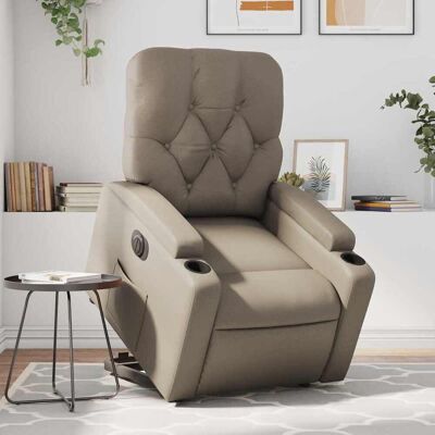 vidaXL Sillón con Elevación - Cuero sintético Marrón vidaXL Sillón con Elevación - Cuero sintético Marrón