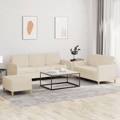 Conjunto de Sofás Vida XL - Crema - Muebles de sala Conjunto de Sofás Vida XL - Crema - Muebles de sala