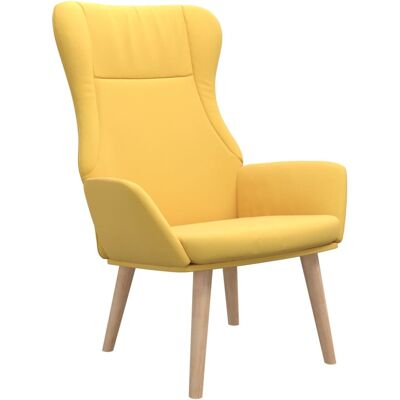 VIDAXL Estructura de Madera Amarillo Relajación Sillón - Sillón VIDAXL Estructura de Madera Amarillo Relajación Sillón - Sillón