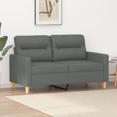 Sofá 2 plazas gris oscuro - Muebles de sala Sofá 2 plazas gris oscuro - Muebles de sala