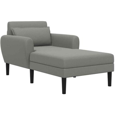 Chaise Longue Gris Oscuro Terciopelo Granulado Vidaxl Chaise Longue Gris Oscuro Terciopelo Granulado Vidaxl