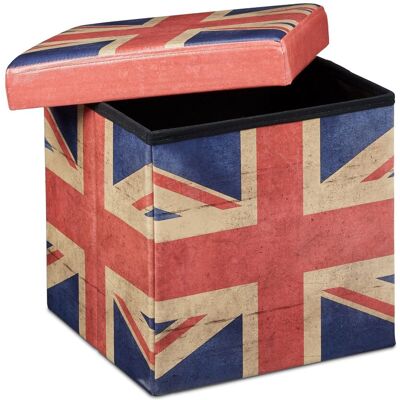 Helloshop26 - Taburete Plegable Caja De Almacenamiento Banco Plegable 38 X 38 Cm 2013096 Helloshop26 - Taburete Plegable Caja De Almacenamiento Banco Plegable 38 X 38 Cm 2013096