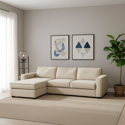 TALAMO ITALIA - Grazia - Left peninsula - Beige - Sofa TALAMO ITALIA - Grazia - Left peninsula - Beige - Sofa