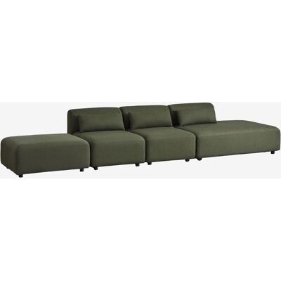 Sklum - Sofá Modular De 3 Piezas Con Diván Derecho Y Puff Fogler Sklum - Sofá Modular De 3 Piezas Con Diván Derecho Y Puff Fogler