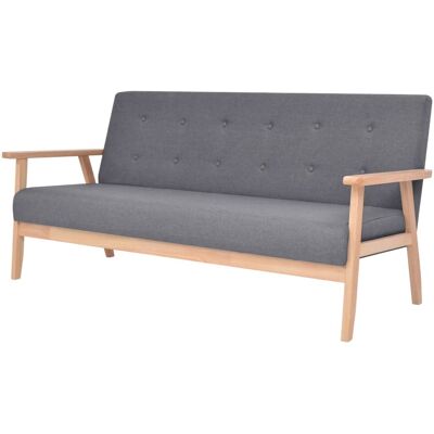 HELLOSHOP26 Conjunto De Sofás De 2 Plazas Para Salón Salón Interior De Casa Habitaciones Tela Gris Oscuro 020019069 HELLOSHOP26 Conjunto De Sofás De 2 Plazas Para Salón Salón Interior De Casa Habitaciones Tela Gris Oscuro 020019069