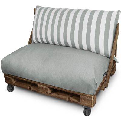 HAPPERS - Toldotex Grigio Set - Gris - Cushion for Pallet HAPPERS - Toldotex Grigio Set - Gris - Cushion for Pallet