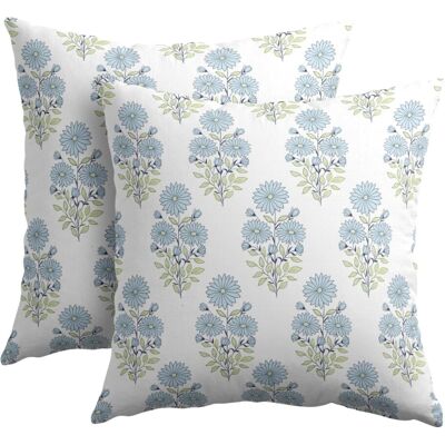 OEM Fundas De Cojín Con Estampado Floral Azul Verdoso, 40 X 40 Cm, Juego De 2 Piezas, Fundas Decorativas De Estilo Bohemio Campestre Para Exteriores, Aptas Para Sofás. OEM Fundas De Cojín Con Estampado Floral Azul Verdoso, 40 X 40 Cm, Juego De 2 Piezas, Fundas Decorativas De Estilo Bohemio Campestre Para Exteriores, Aptas Para Sofás.