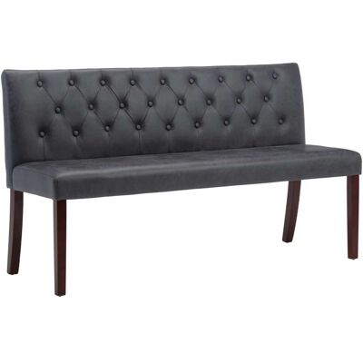 Helloshop26 - Banco Banco 148,5 X 52 X 84,5 Cm Gamuza Gris Símil Piel 020010959 Helloshop26 - Banco Banco 148,5 X 52 X 84,5 Cm Gamuza Gris Símil Piel 020010959