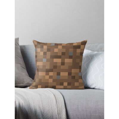 OEM Funda De Almohada/cojín Aivo Con Diseño De Bloque De Arcilla De Minecraft, Doble Cara, Para Sofá. OEM Funda De Almohada/cojín Aivo Con Diseño De Bloque De Arcilla De Minecraft, Doble Cara, Para Sofá.