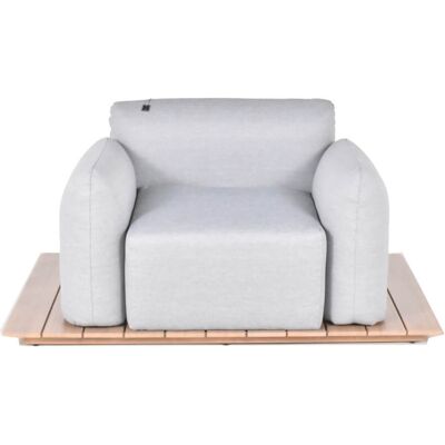Home Deluxe Sillón De Exterior Arani - Gris Claro Home Deluxe Sillón De Exterior Arani - Gris Claro