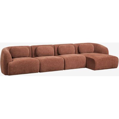Sofá Modular Chaise Longue Derecho De 4 Piezas En Chenilla Coquette Sklum Sofá Modular Chaise Longue Derecho De 4 Piezas En Chenilla Coquette Sklum