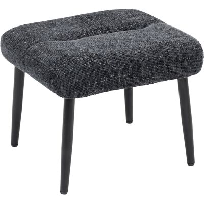 JHY DESIGN Puf Con Cojín De Asiento Mullido, Patas De Acero, Reposapiés De Tela Chenilla, 45 X 41 X 38 Cm, Gris Oscuro. JHY DESIGN Puf Con Cojín De Asiento Mullido, Patas De Acero, Reposapiés De Tela Chenilla, 45 X 41 X 38 Cm, Gris Oscuro.