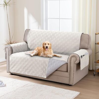 OEM Funda Extragrande Para Sofá De 2 Plazas, Impermeable, Color Beige, Con Bolsillos Laterales, Para Mascotas. OEM Funda Extragrande Para Sofá De 2 Plazas, Impermeable, Color Beige, Con Bolsillos Laterales, Para Mascotas.