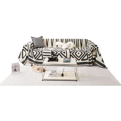OEM Funda Para Sofá Esquinero, Funda Para Sofá De 2 Plazas, Funda De Chenilla Para Sofá, Protector Para Sofá Esquinero Con Borlas Decorativas, Resistente A Las Arrugas, Estilo Bohemio Negro, 180 X 260 Cm OEM Funda Para Sofá Esquinero, Funda Para Sofá De 2 Plazas, Funda De Chenilla Para Sofá, Protector Para Sofá Esquinero Con Borlas Decorativas, Resistente A Las Arrugas, Estilo Bohemio Negro, 180 X 260 Cm