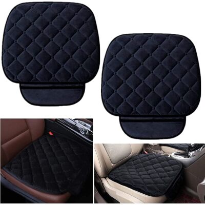 OEM Funda De Terciopelo Para Cojín De Asiento De Coche, Protector De Respaldo, Protector Para Mascotas (2 Asientos Delanteros, Negro) OEM Funda De Terciopelo Para Cojín De Asiento De Coche, Protector De Respaldo, Protector Para Mascotas (2 Asientos Delanteros, Negro)