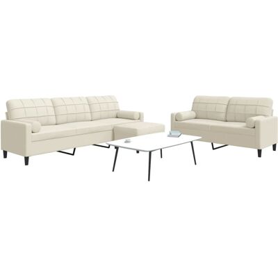 vidaXL Conjunto de Sofás de Terciopelo 3 Piezas - Lounge, Estable, Cómodo vidaXL Conjunto de Sofás de Terciopelo 3 Piezas - Lounge, Estable, Cómodo
