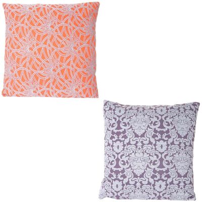 Décoshop26 - Juego De 2 Cojines Decorativos Barrocos Flores Cojines De Sofá Con Relleno 45x45cm 040002971 Décoshop26 - Juego De 2 Cojines Decorativos Barrocos Flores Cojines De Sofá Con Relleno 45x45cm 040002971