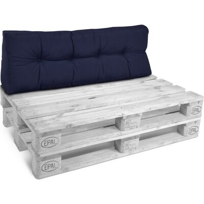 Cojín Palet, Sofá-palet Y Europalet Eco Style - Cojín De Respaldo Acolchado 120x40x10-20 Cm Azul Oscuro, 120x40x10/20 Cm - Beautissu Cojín Palet, Sofá-palet Y Europalet Eco Style - Cojín De Respaldo Acolchado 120x40x10-20 Cm Azul Oscuro, 120x40x10/20 Cm - Beautissu