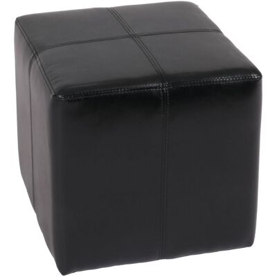 DÉCOSHOP26 Uf Cubo Asiento Reposapiés 36 Cm Multifunción Diseño Moderno Robusto Negro Cuero Y Símil Piel 04000857 DÉCOSHOP26 Uf Cubo Asiento Reposapiés 36 Cm Multifunción Diseño Moderno Robusto Negro Cuero Y Símil Piel 04000857