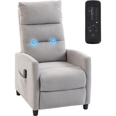 Homcom Sillón De Masaje Reclinable 160° Con Reposapiés, Mando, 2 Zonas De Masaje, Respaldo Alto, Asiento De Muelles, Bolsillos, Tapizado En Chenilla Homcom Sillón De Masaje Reclinable 160° Con Reposapiés, Mando, 2 Zonas De Masaje, Respaldo Alto, Asiento De Muelles, Bolsillos, Tapizado En Chenilla