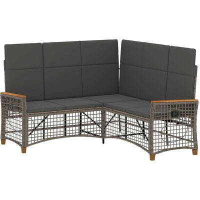 Conjunto De Sofá Reclinable De Jardín 5-número De Plazas Vidaxl Conjunto De Sofá Reclinable De Jardín 5-número De Plazas Vidaxl