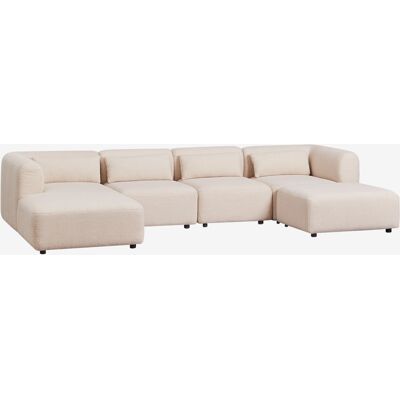 Sofá Modular Chaise Longue Izquierdo De 4 Piezas Con Puff Fogler Sklum Sofá Modular Chaise Longue Izquierdo De 4 Piezas Con Puff Fogler Sklum
