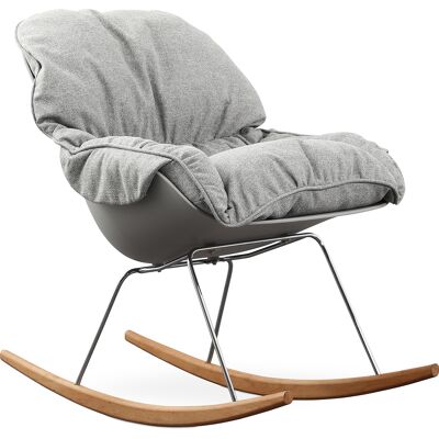 Privatefloor - Sillón Mecedora Acolchada - Diseño Escandinavo - Ruma Privatefloor - Sillón Mecedora Acolchada - Diseño Escandinavo - Ruma